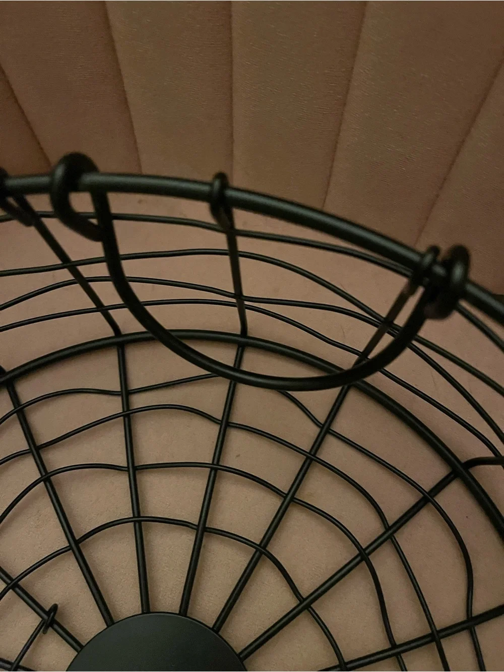 Black Metal Wire Round Storage Basket - Home Accents